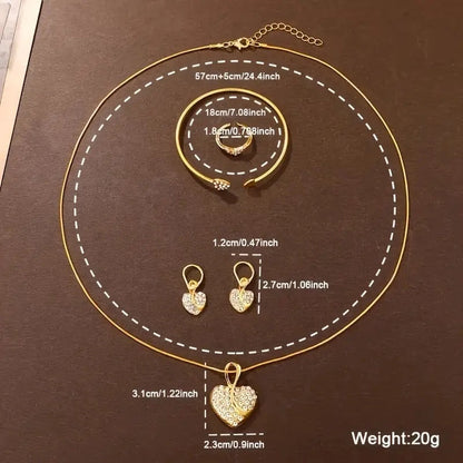 Shimmer Silver Quartz Watch – 6-Piece Gift Set