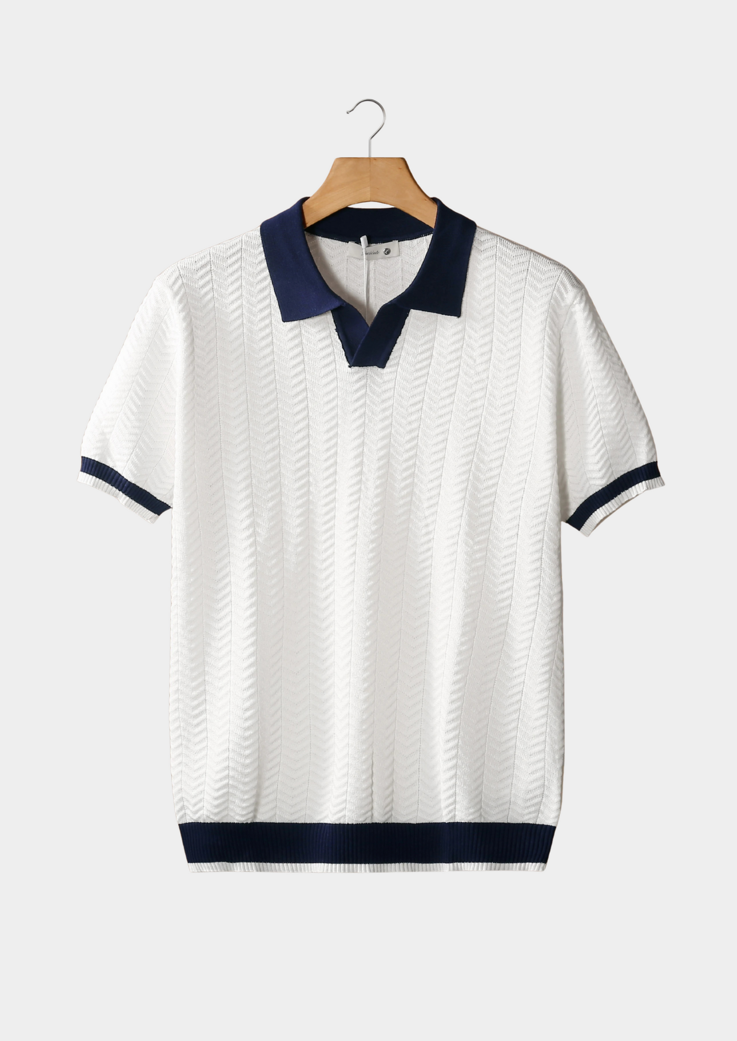 VORO CONTRAST TEXTURED POLO