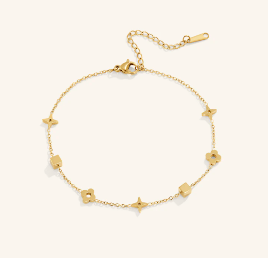 Charlie Stainless Gold Anklet