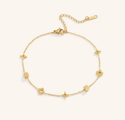 Charlie Stainless Gold Anklet