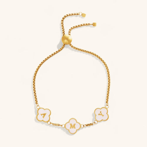 Clover Custom Name Bracelet