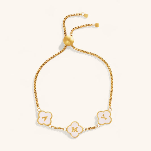 Clover Custom Name Bracelet