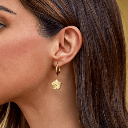 Clover Hoop Earrings