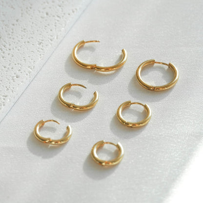 Set of Triple Hoop Earrings