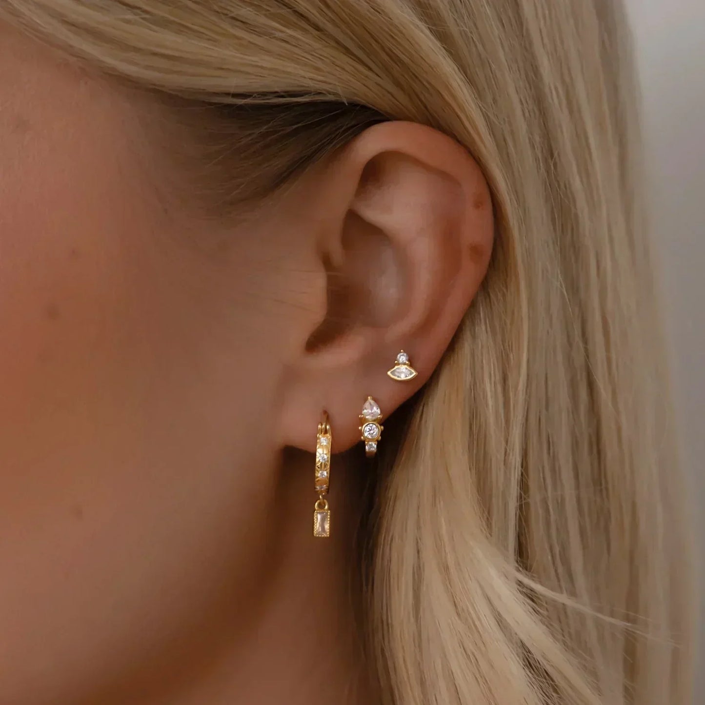 Ovia Diamond Hoops