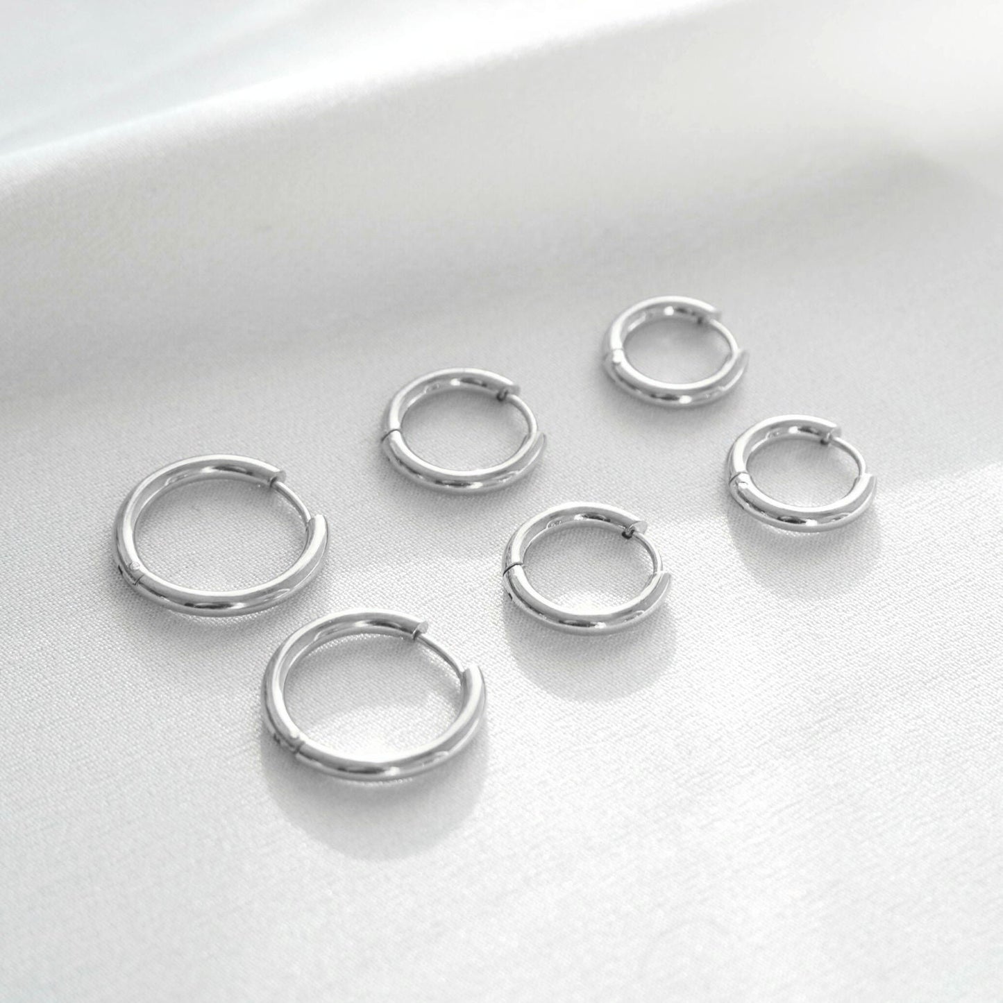 Set of Triple Hoop Earrings